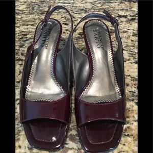 Franco Sarto wine Short wedge